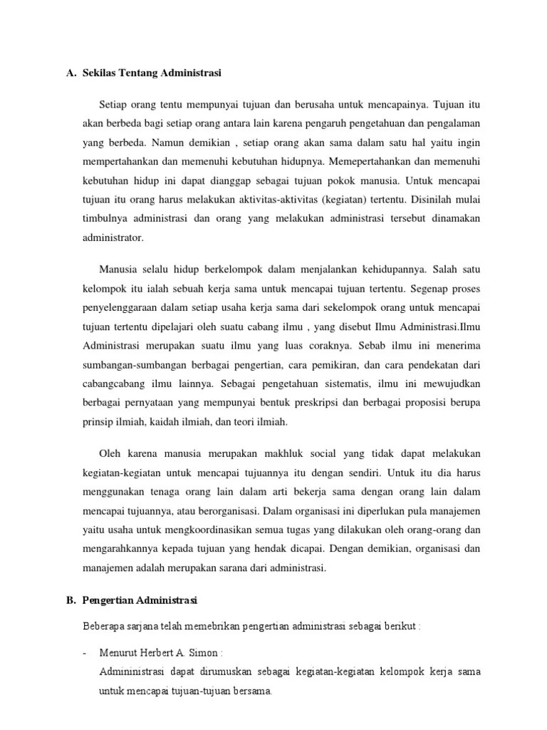 Administrasi Manajemen | PDF