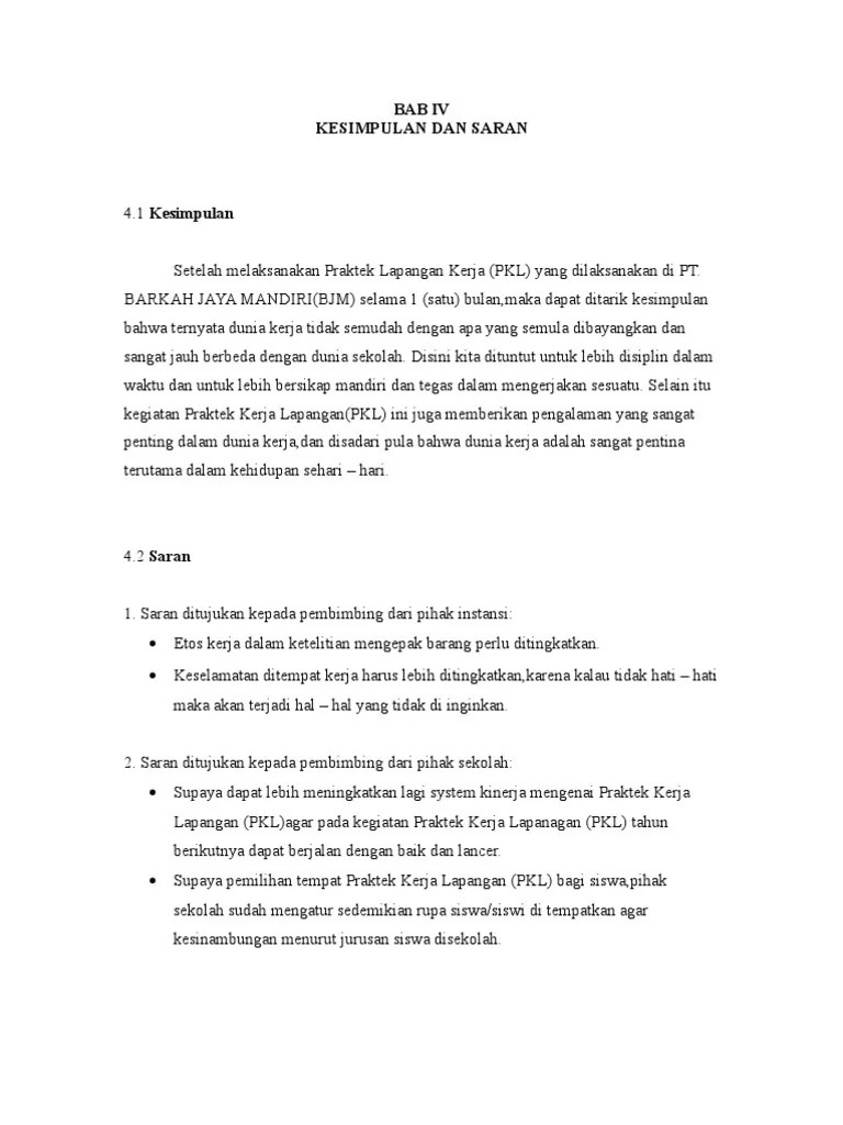 Penutup Laporan Prakerin Smk Tkj