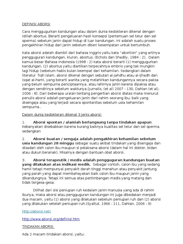 All About Aborsi | PDF