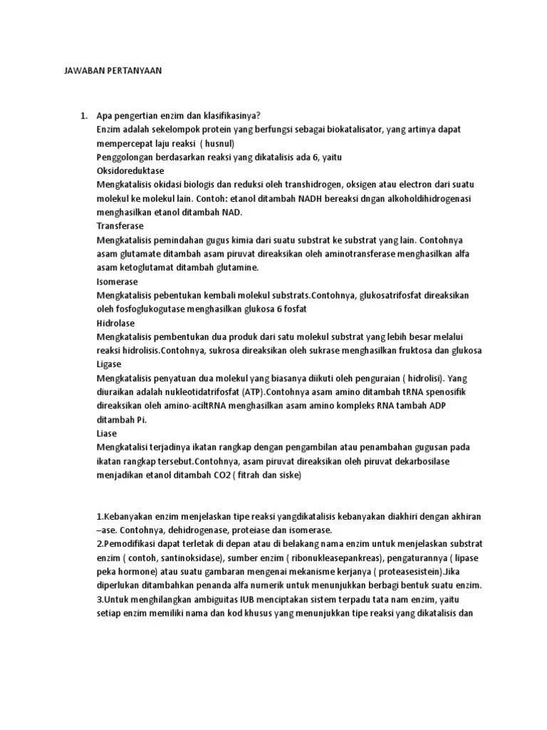 Jawaban Pertanyaan | PDF