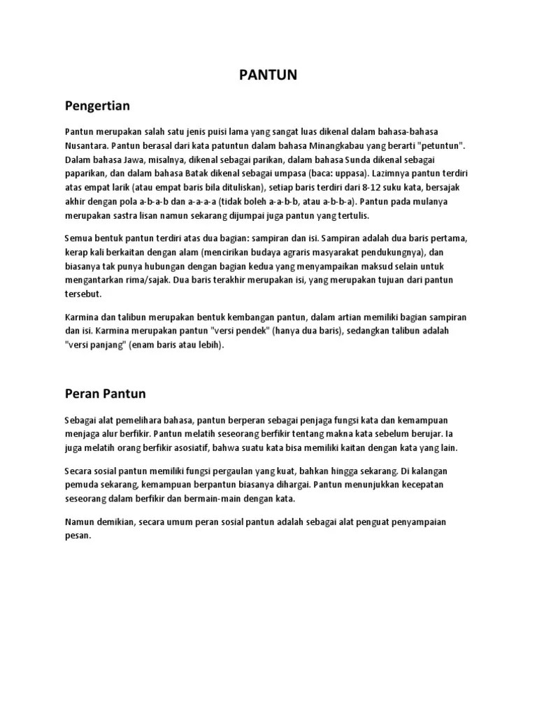 PANTUN | PDF