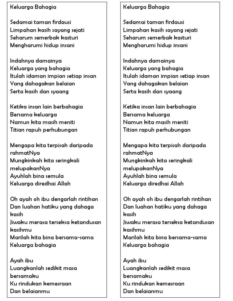 Lagu Oh Ibu Dan Ayah – Nasi