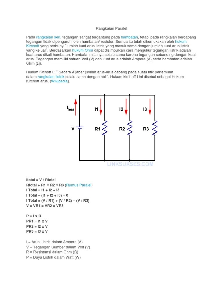 Rangkaian Seri Dan Paralel | PDF
