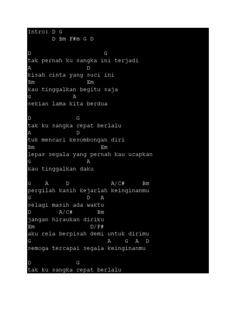 D&rsquo;Masiv - Pergilah Kasih Chord Gitar | PDF