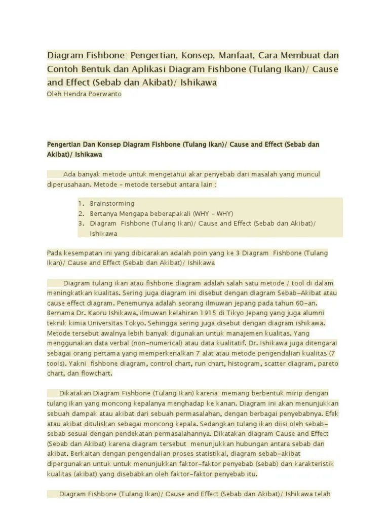 Diagram Fishbone | PDF
