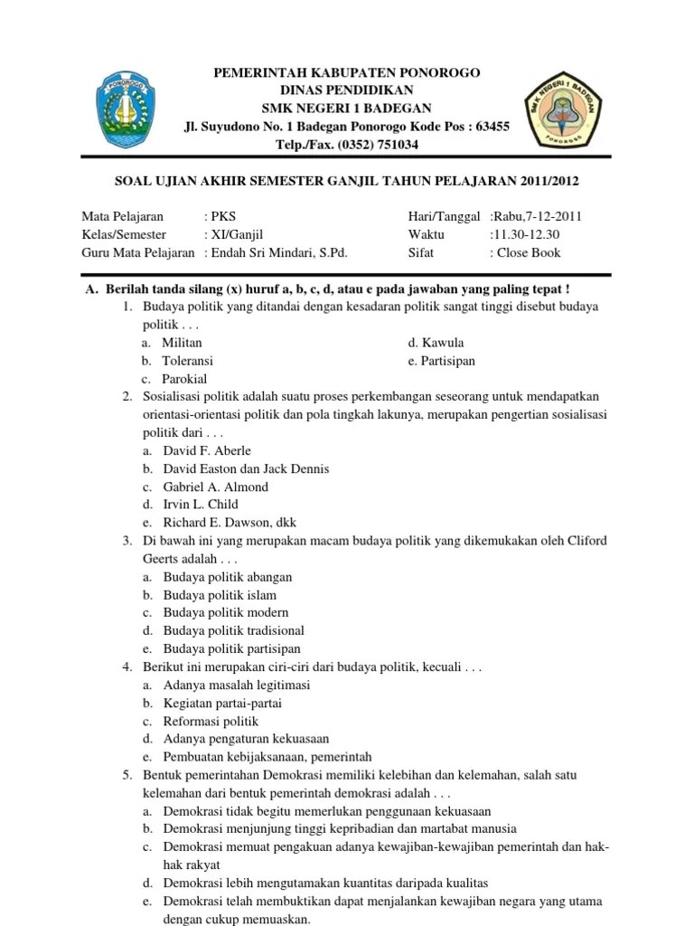 Contoh Soal Drama Bahasa Jawa Pilihan Ganda Beserta Jawabannya