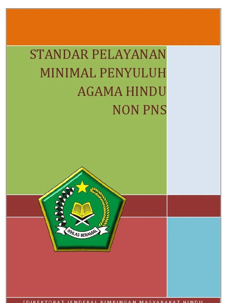 Standar Pelayanan Minimal Penyuluh Agama Hindu Non PNS | PDF