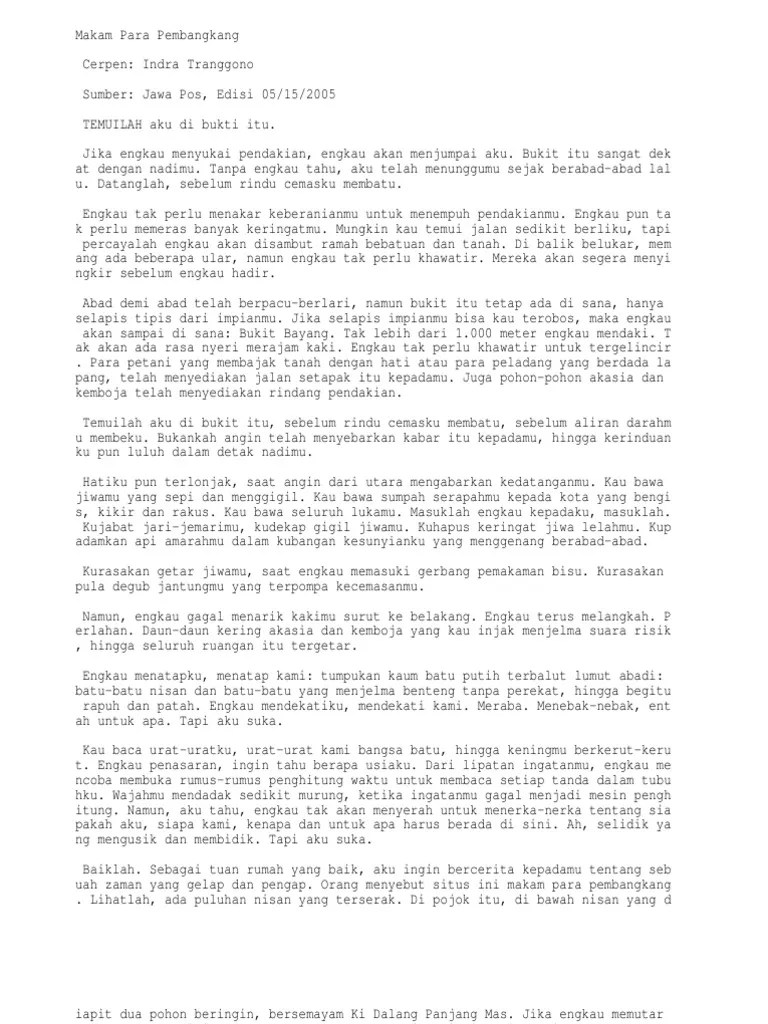 50 Cerpen Jawapos | PDF