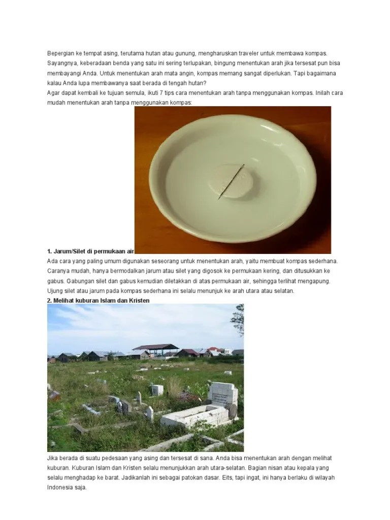 7 Cara Mengatasi Tersesat Arah | PDF