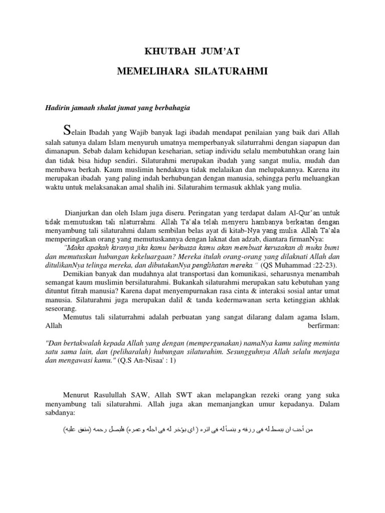 Khutbah Jum&rsquo;At | PDF