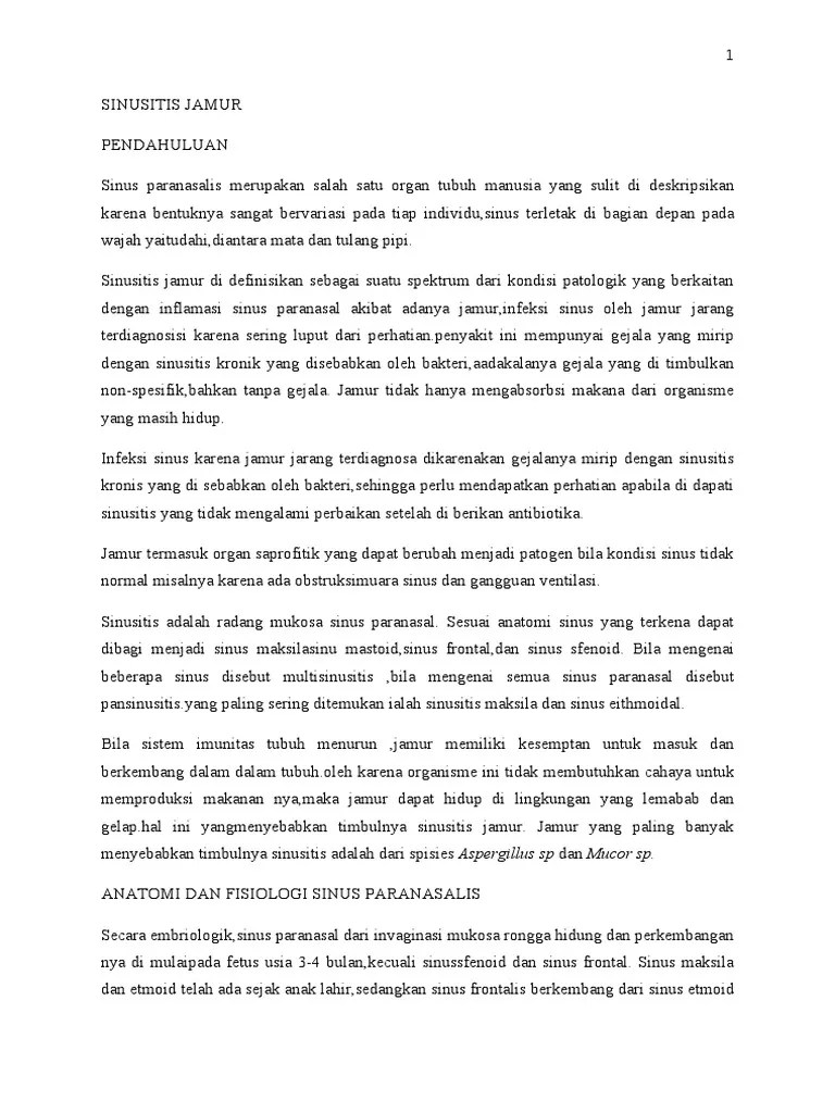Sinusitis Jamur Nya Simon Uwes | PDF