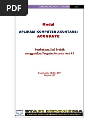 Modul Praktik Komputer Akuntansi Accurate 4 1 Stapi Indonesia 2012 | PDF