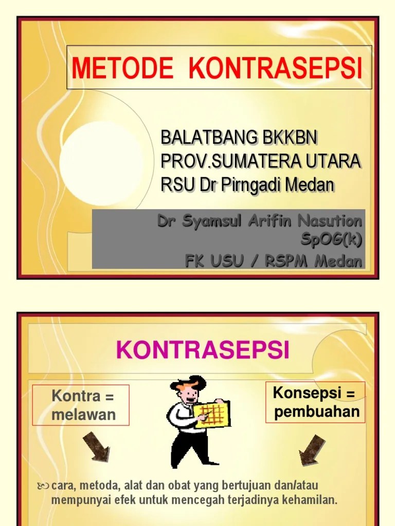 Metode Kontrasepsi BKKBN | PDF