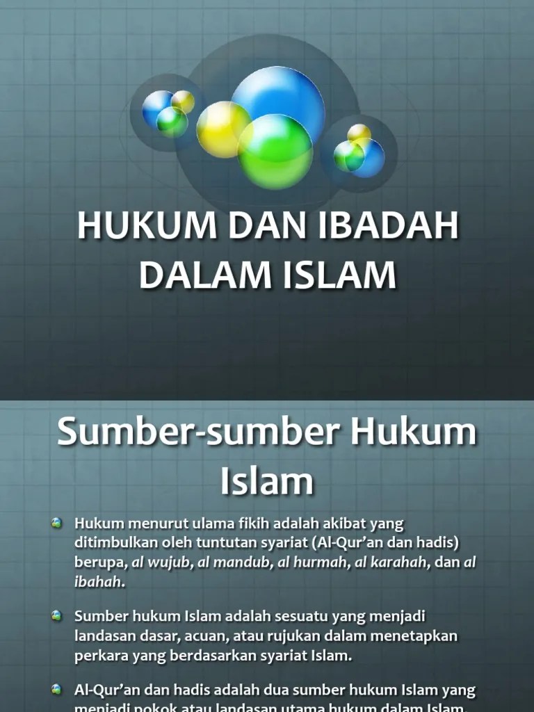 Hukum Dan Ibadah Dalam Islam | PDF
