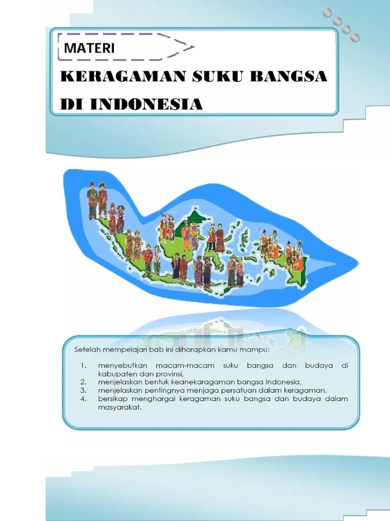 MATERI IPS Kelas IV SD Keragaman Suku Bangsa Dan Budaya Setempat | PDF