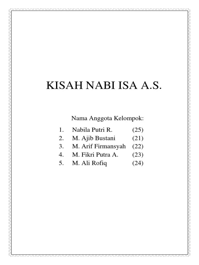 Kisah Nabi Isa A | PDF