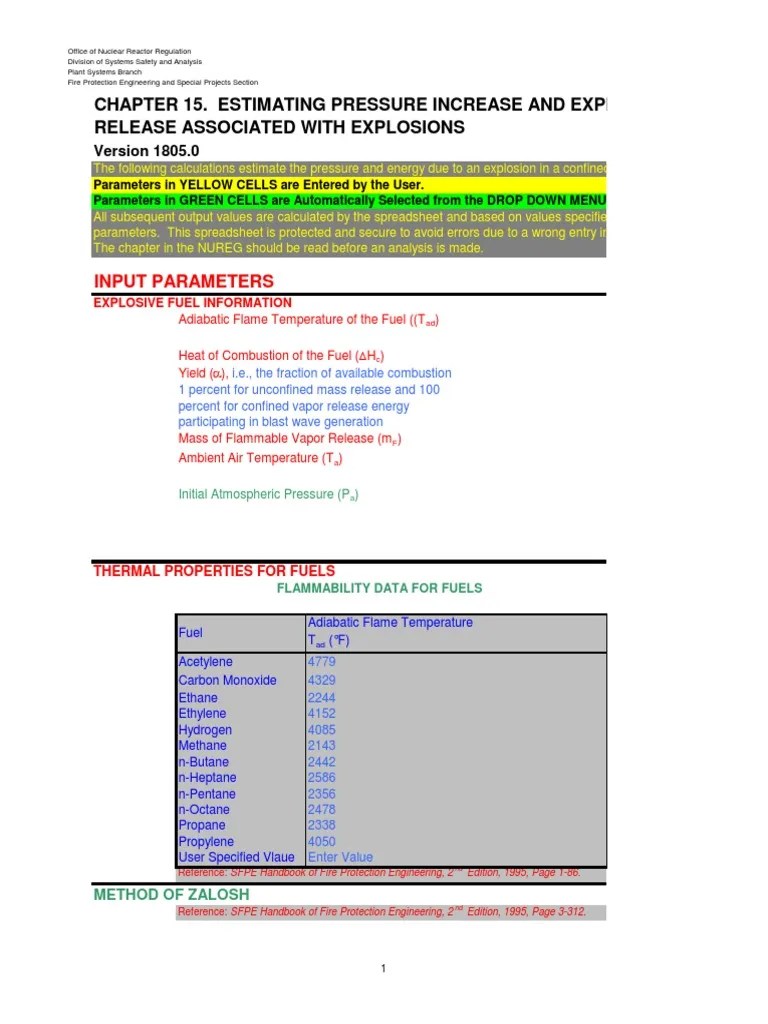 15 Explosion Calculations | PDF | Fuels | Combustion