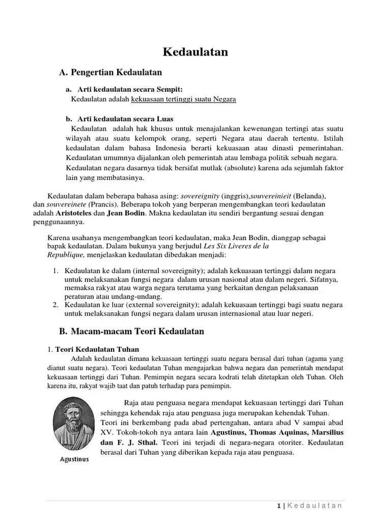 Materi Kedaulatan | PDF