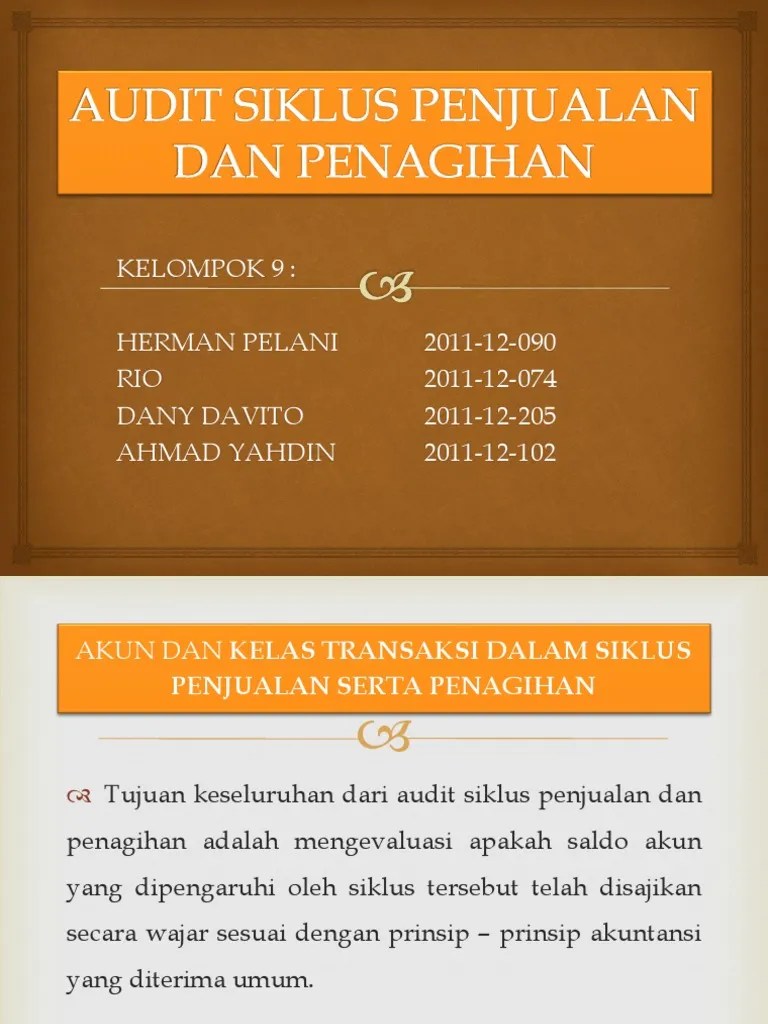 Audit Siklus Penjualan Dan Penagihan - Herman | PDF