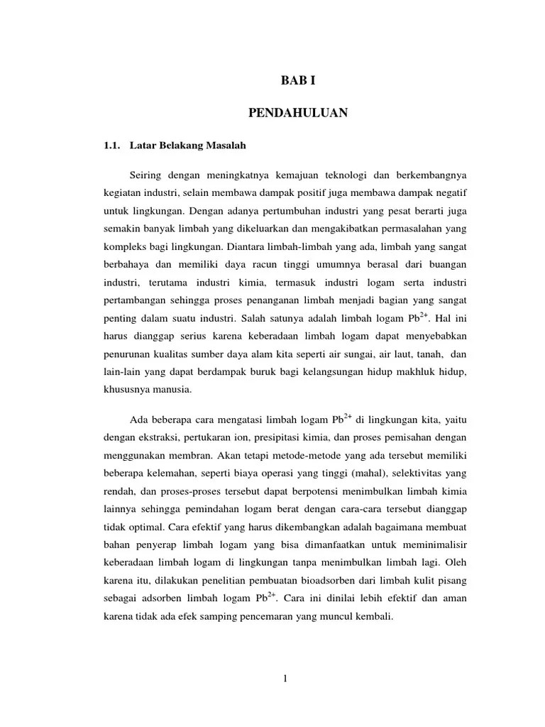 Bioadsorben DR Kulit Pisang Raja | PDF