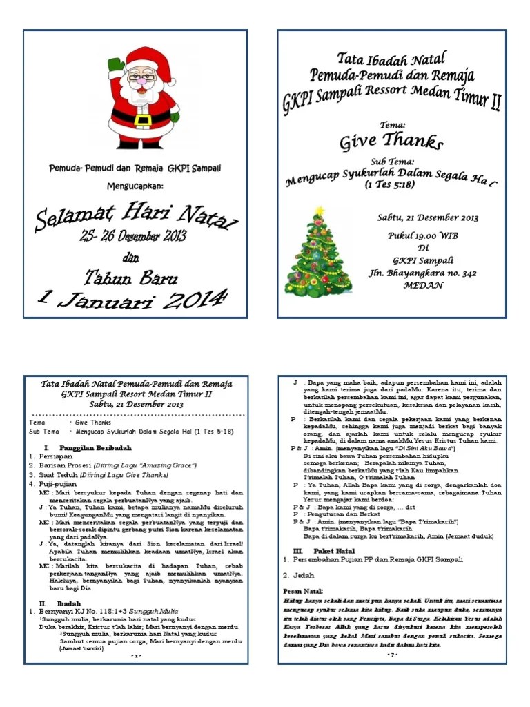 Contoh Surat Undangan Acara Natal - Contoh Surat