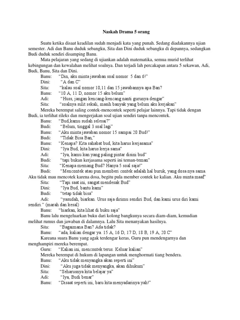 Naskah Drama 5 Orang | PDF