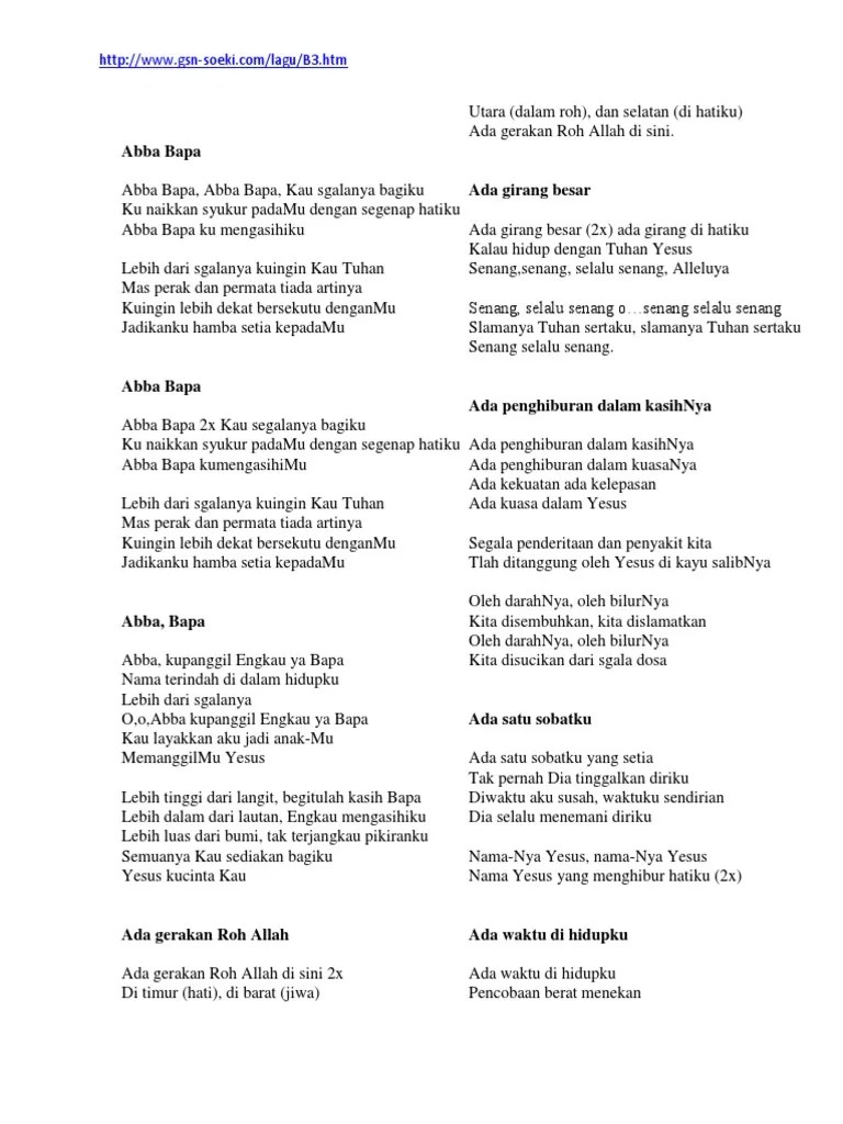 14+ Lirik Lagu Rohani - Galeri Lirik Lagu