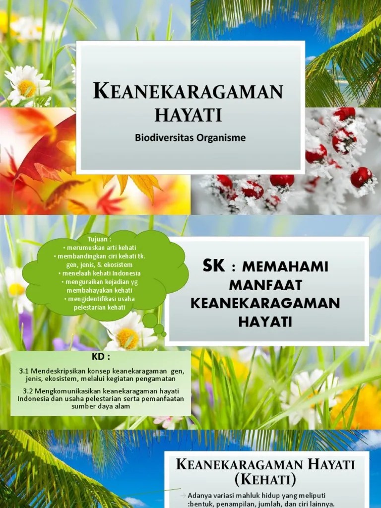 Keanekaragaman Hayati (Biodiversitas Mahluk Hidup) | PDF