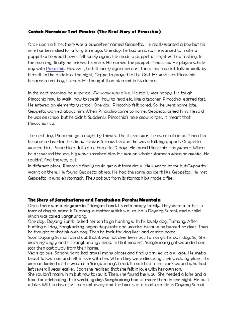 Bahasa Inggris | PDF | Pinocchio