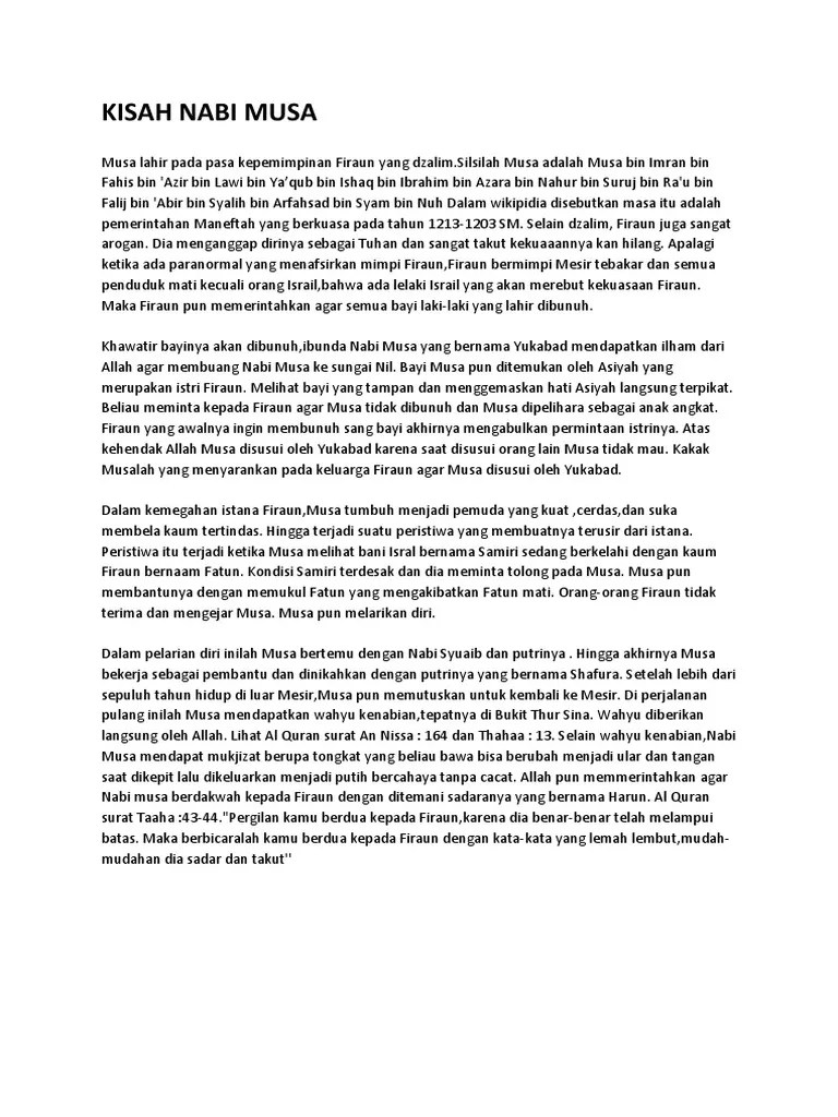 Kisah Nabi Musa | PDF