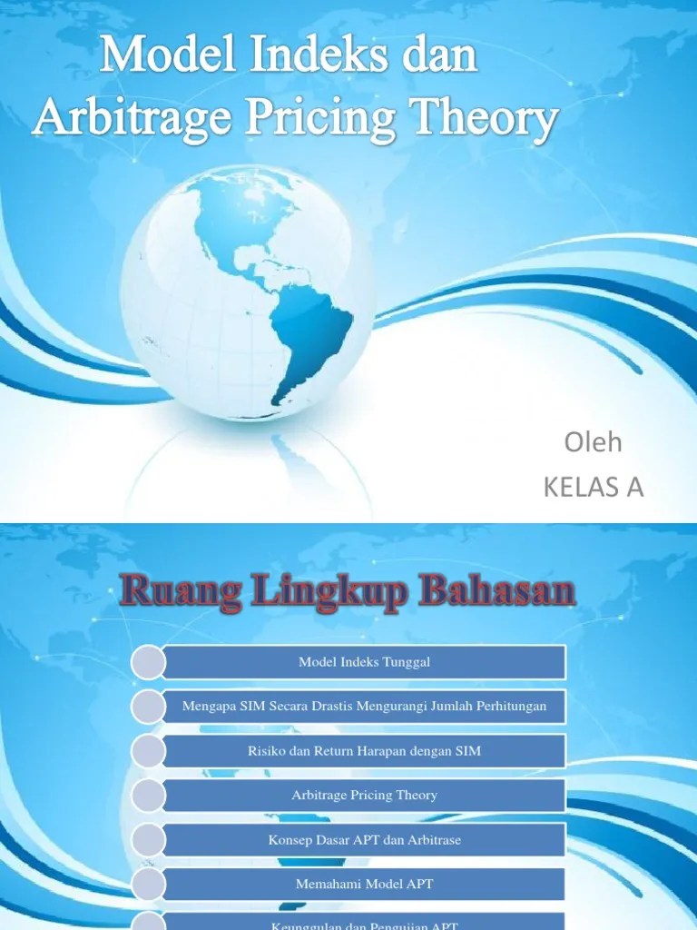 Model Indeks Dan Arbitrage Pricing Theory Fix Kelas A | PDF