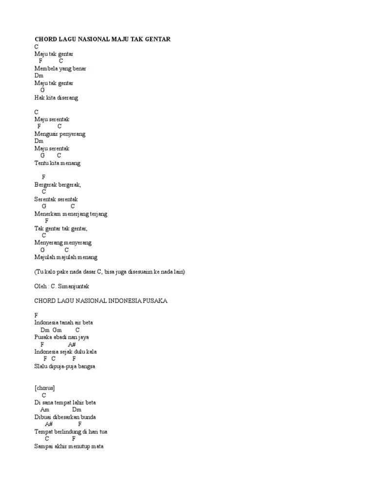 Chord Lagu Nasional | PDF
