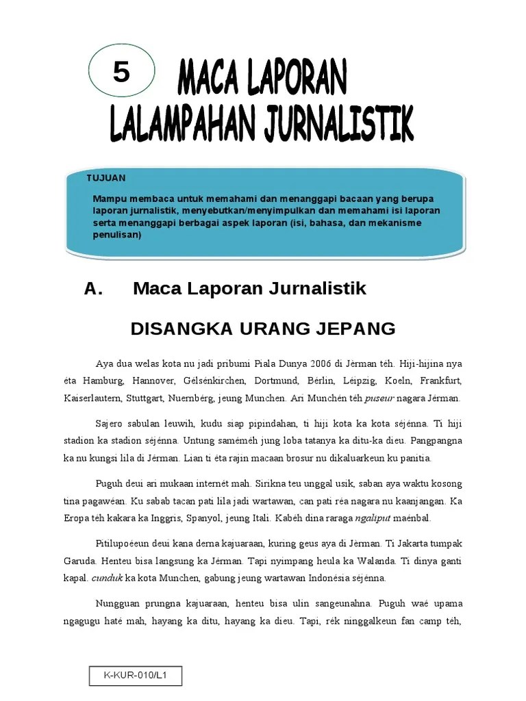 Contoh Laporan Jurnalistik Singkat - Nusagates