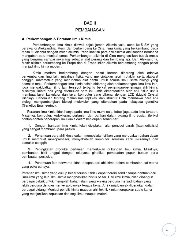 Makalah Kimia Dalam Kehidupan | PDF