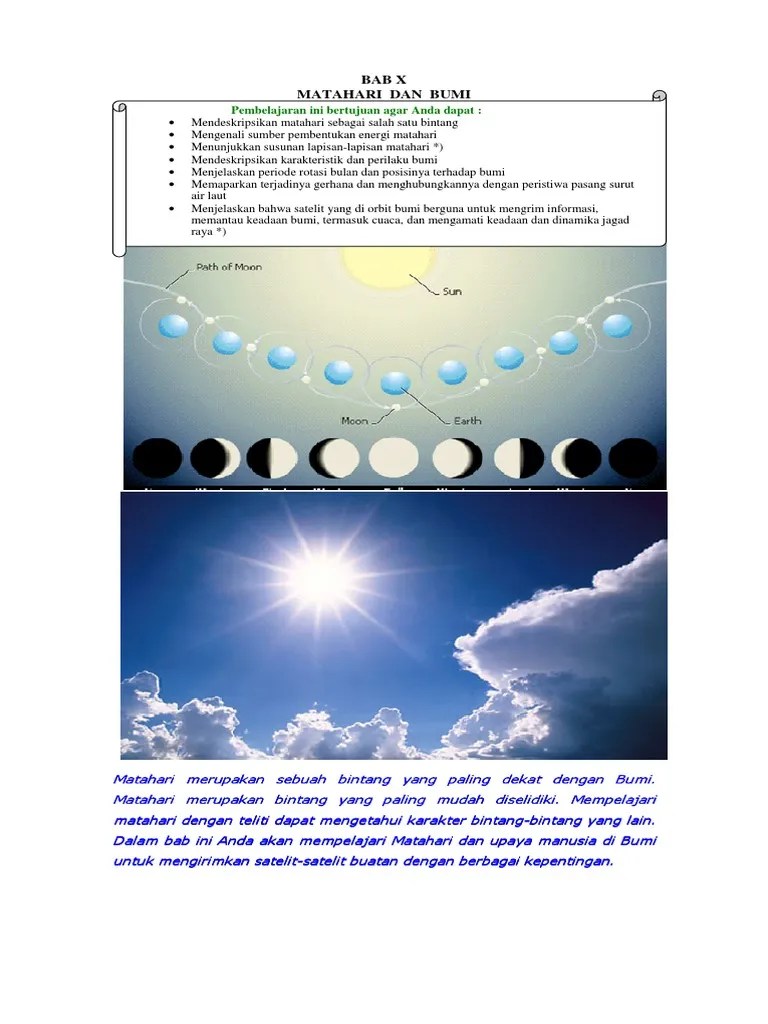 Microsoft Word Matahari Dan Bumi | PDF