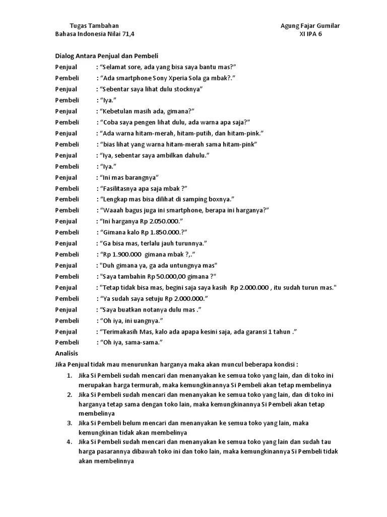 Contoh Percakapan Customer Service Dengan Pelanggan Bahasa Indonesia –  Sedang