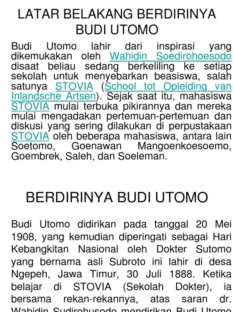 Budi Utomo | PDF