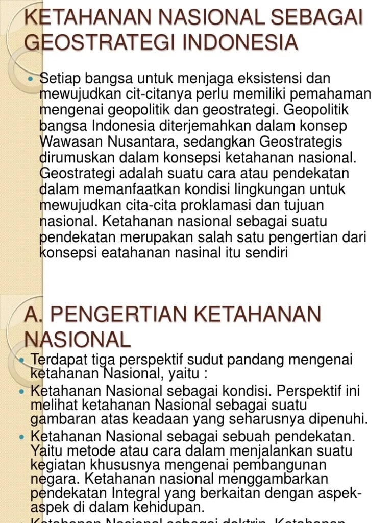 Konsep Geopolitik Negara Indonesia Adalah