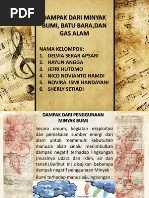 Dampak Dari Minyak Bumi, Batu Bara, Dan Gas Alam | PDF