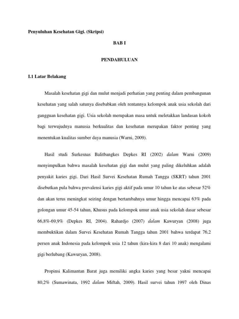 Penyuluhan Kesehatan Gigi | PDF