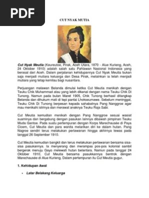 Cut Nyak Mutia | PDF