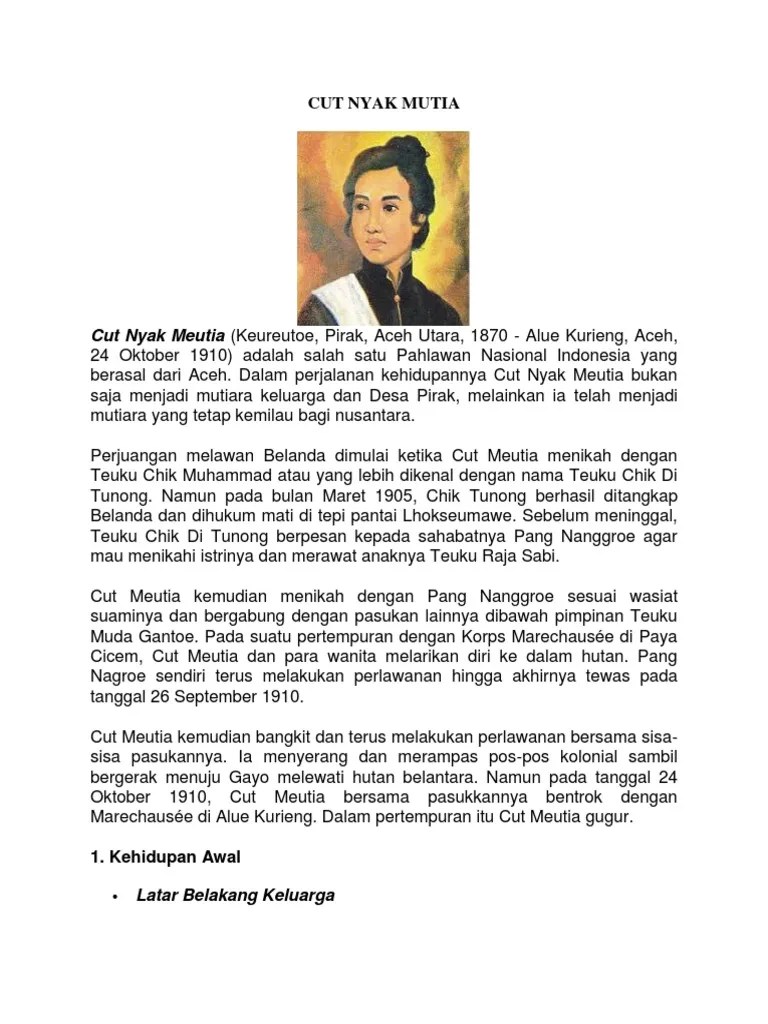 Cut Nyak Mutia | PDF