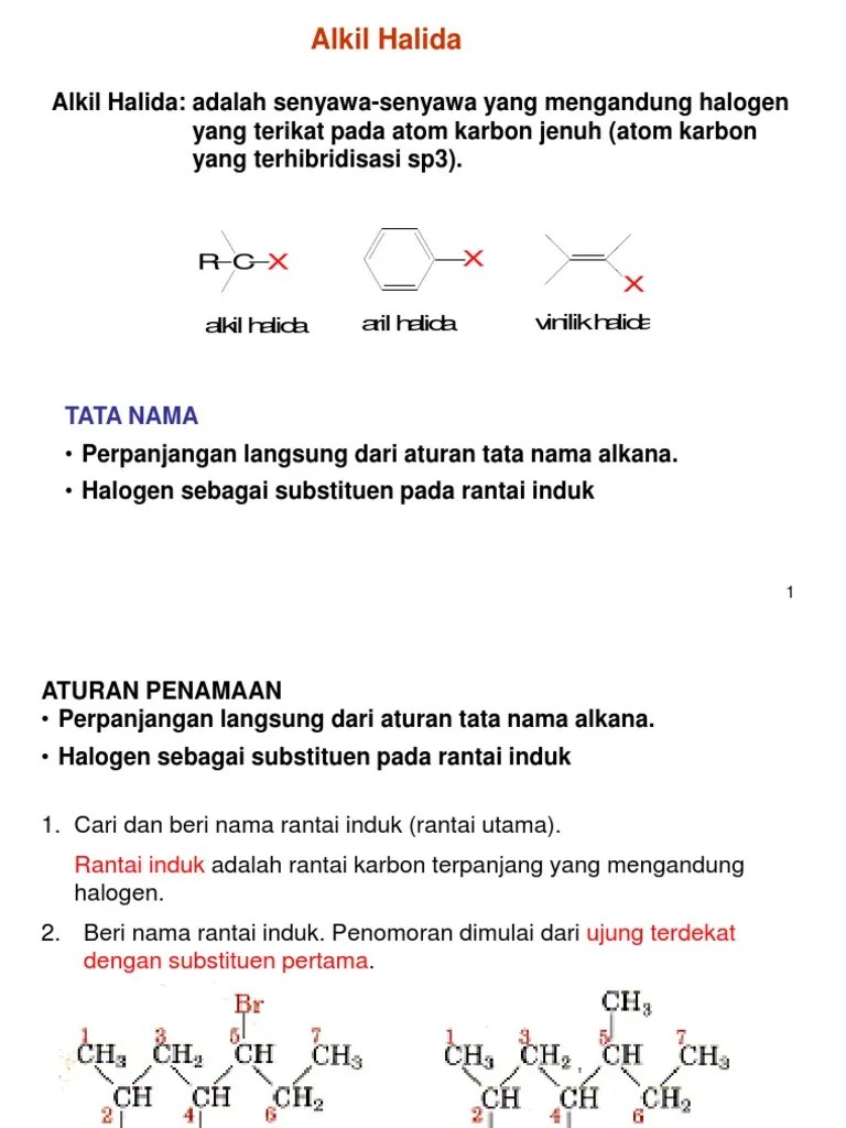 Alkil Halida 1 | PDF