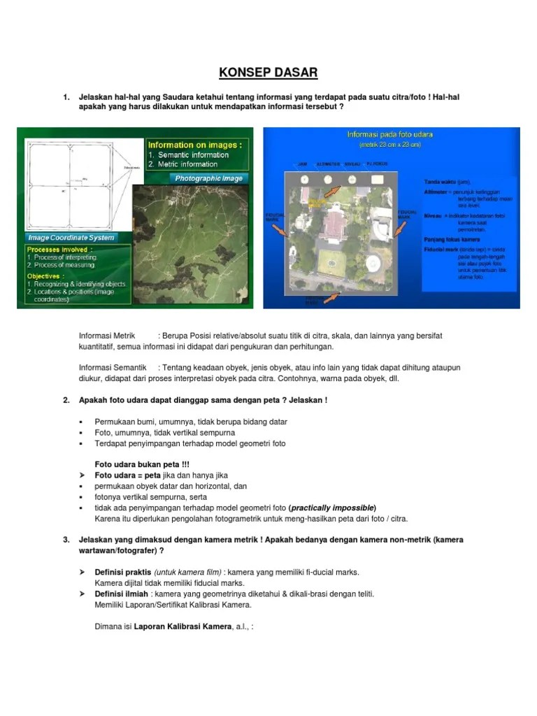 Kumpulan Pembahasan UTS Fotogrametri I | PDF