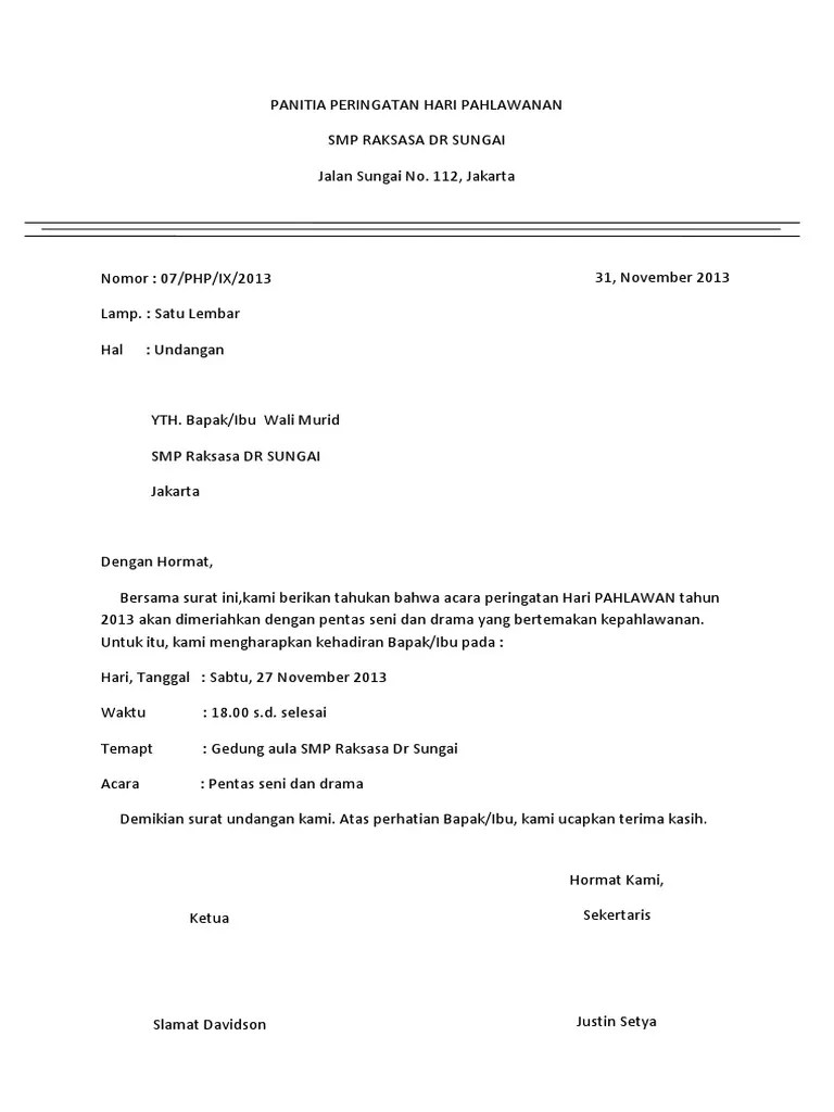 TIK Surat Undangan Resmi