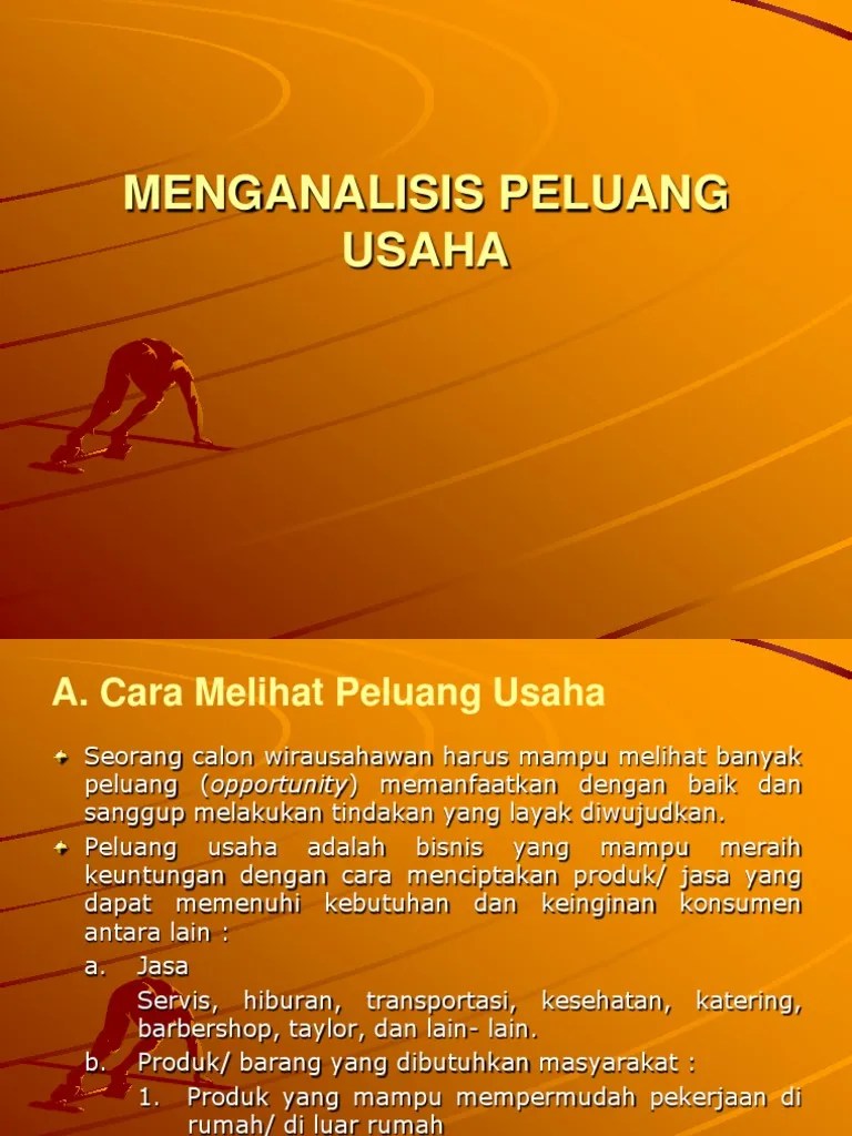 Sebutkan Peluang Usaha Yang Didasarkan Pada Jasa - Sebutkan Mendetail