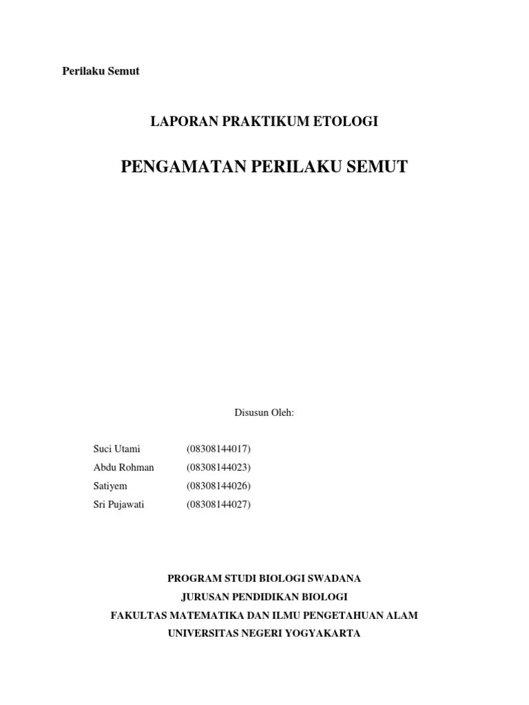 Perilaku Semut | PDF