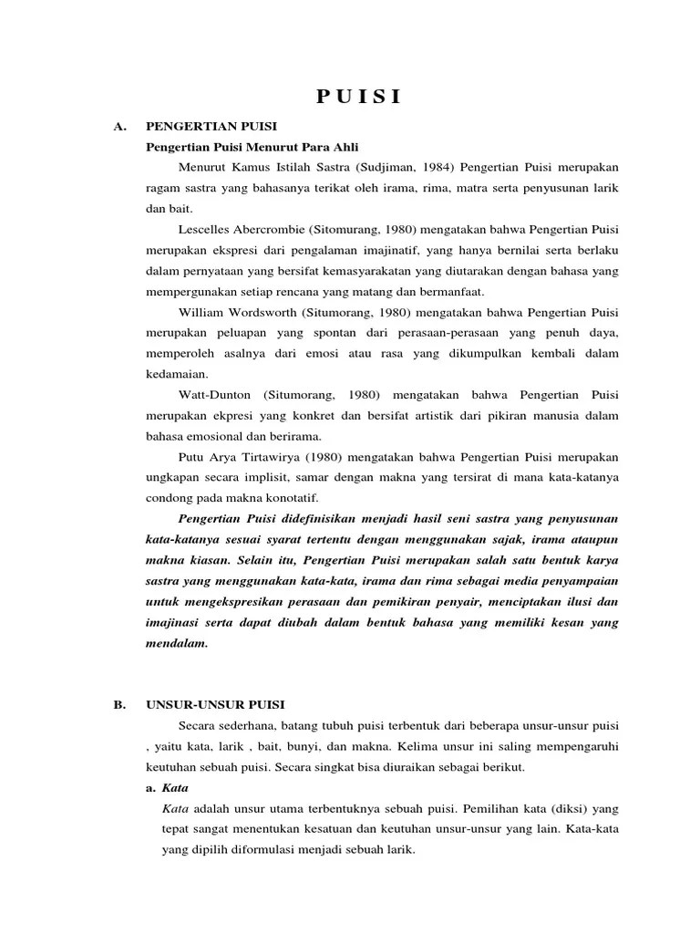 Bunyi Akhir Setiap Kata Dalam Puisi Disebut – Lektur Indo