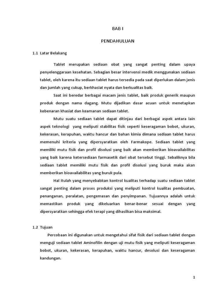 Laporan Resmi Tablet Yudia Risya | PDF