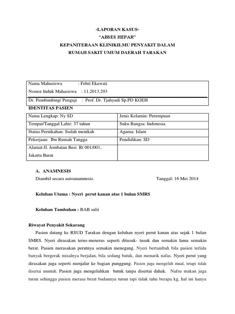 Case Abses Hepar | PDF